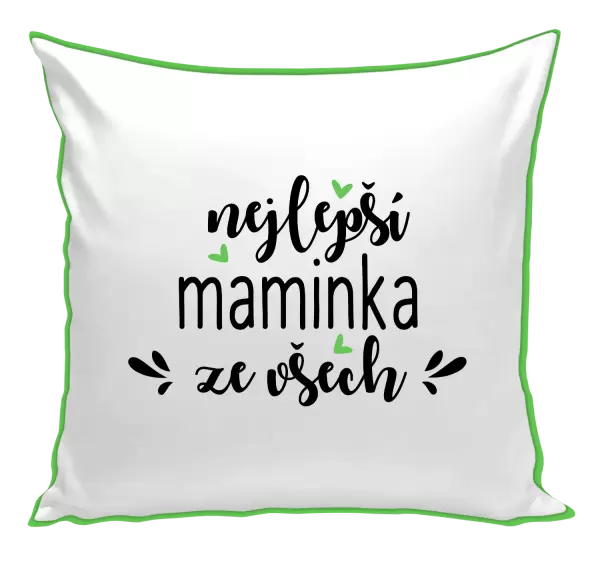 Polštář nejlepší maminka ze všech - srdíčka