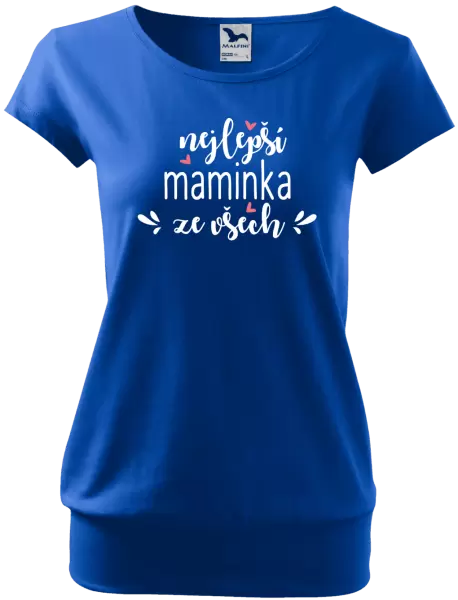 Dámské tričko nejlepší maminka ze všech - srdíčka
