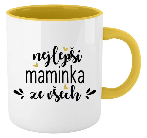 Hrnek nejlepší maminka ze všech - srdíčka