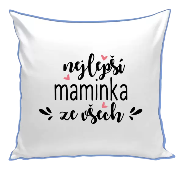 Polštář nejlepší maminka ze všech - srdíčka
