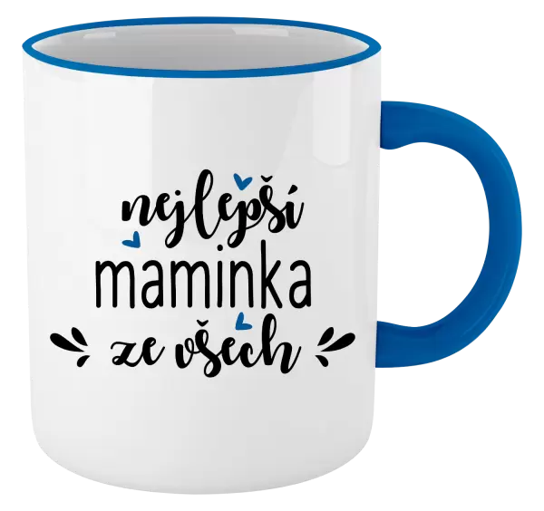 Hrnek nejlepší maminka ze všech - srdíčka