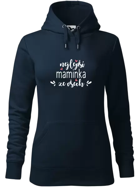 Dámská mikina nejlepší maminka ze všech - srdíčka
