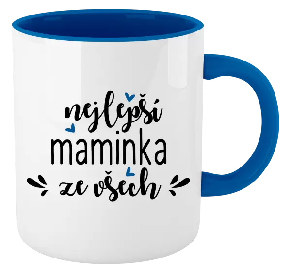 Hrnek nejlepší maminka ze všech - srdíčka