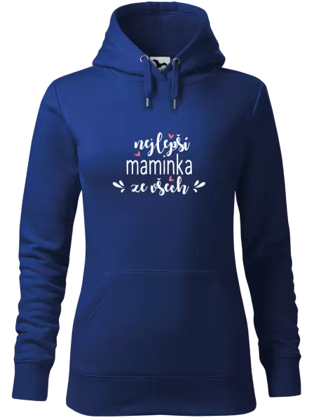 Dámská mikina nejlepší maminka ze všech - srdíčka