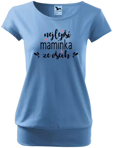 Dámské tričko nejlepší maminka ze všech - srdíčka