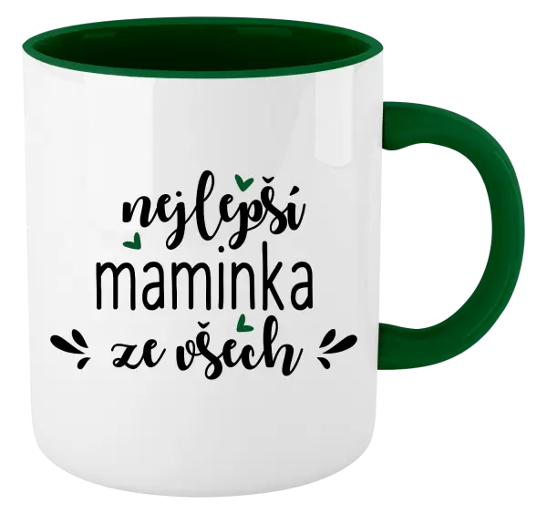Hrnek nejlepší maminka ze všech - srdíčka