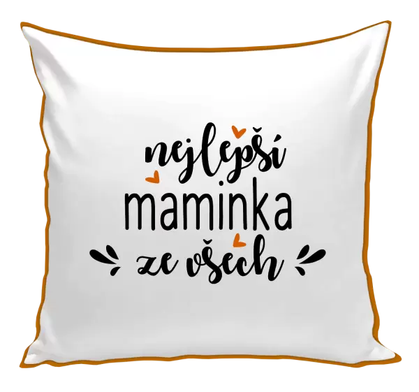 Polštář nejlepší maminka ze všech - srdíčka