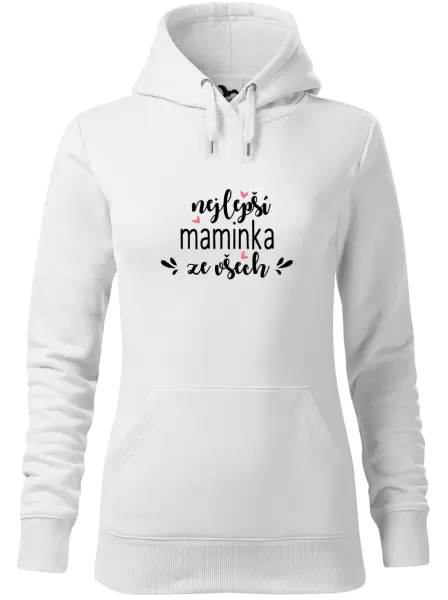 Dámská mikina nejlepší maminka ze všech - srdíčka