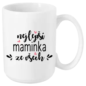 Hrnek nejlepší maminka ze všech - srdíčka
