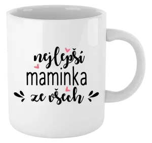 Hrnek nejlepší maminka ze všech - srdíčka