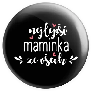 Placka nejlepší maminka ze všech - srdíčka