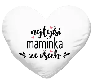 Polštář nejlepší maminka ze všech - srdíčka