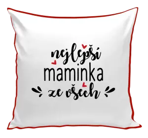 Polštář nejlepší maminka ze všech - srdíčka