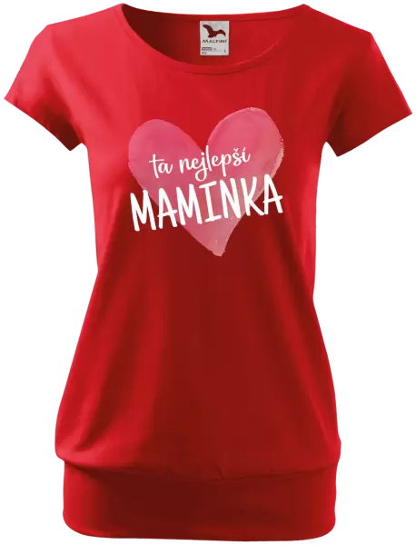 Dámské tričko Ta nejlepší maminka srdce