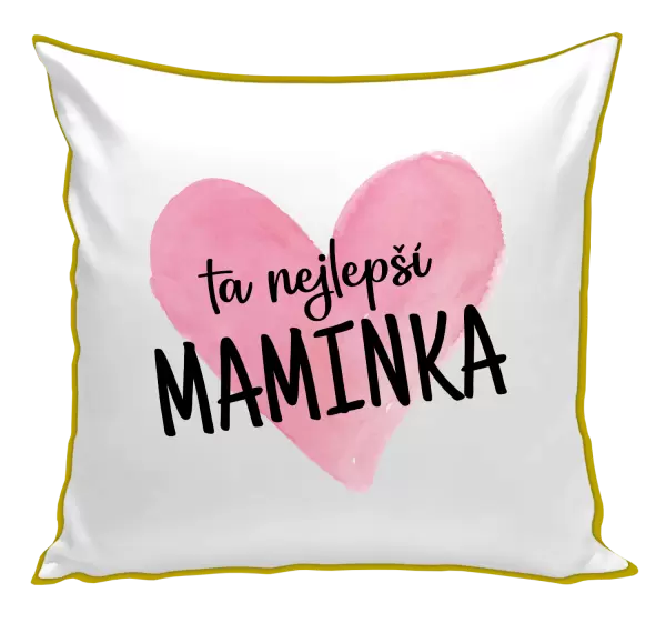Polštář Ta nejlepší maminka srdce