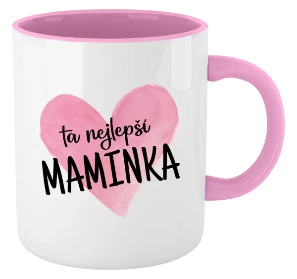 Hrnek Ta nejlepší maminka srdce