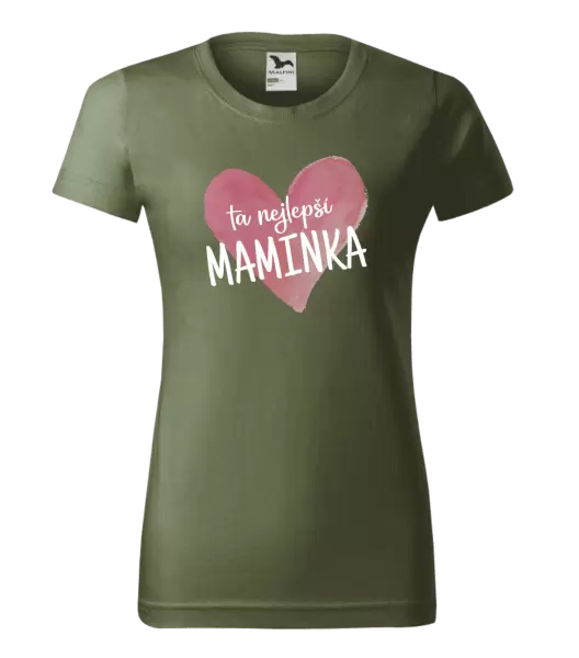 Dámské tričko Ta nejlepší maminka srdce