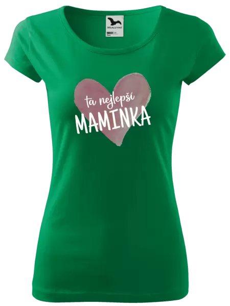Dámské tričko Ta nejlepší maminka srdce