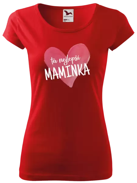 Dámské tričko Ta nejlepší maminka srdce