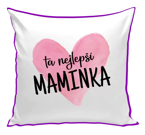 Polštář Ta nejlepší maminka srdce