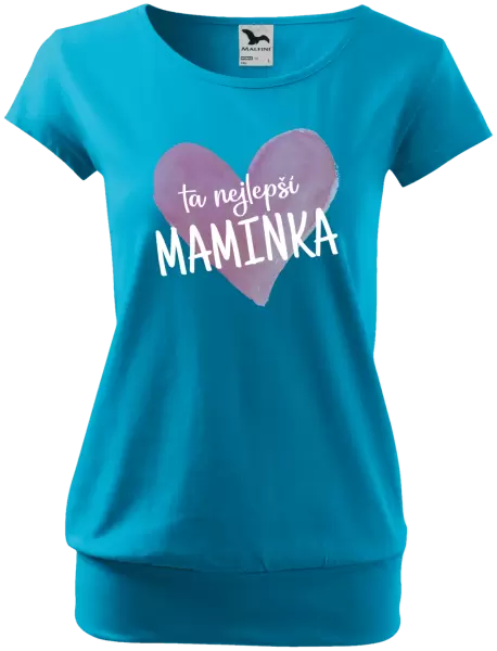 Dámské tričko Ta nejlepší maminka srdce