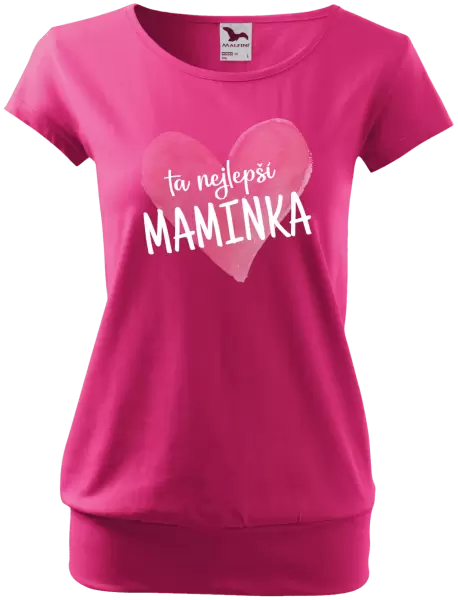 Dámské tričko Ta nejlepší maminka srdce