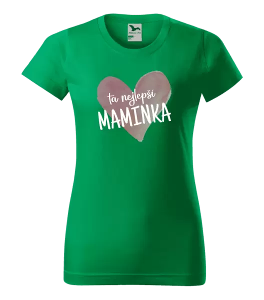 Dámské tričko Ta nejlepší maminka srdce