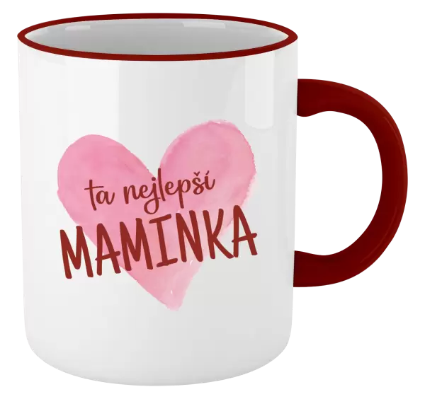 Hrnek Ta nejlepší maminka srdce