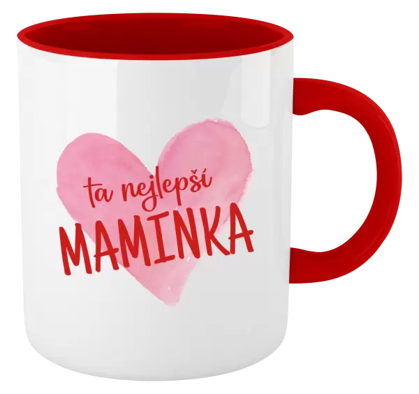 Hrnek Ta nejlepší maminka srdce