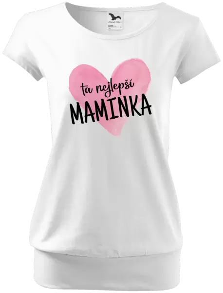 Dámské tričko Ta nejlepší maminka srdce