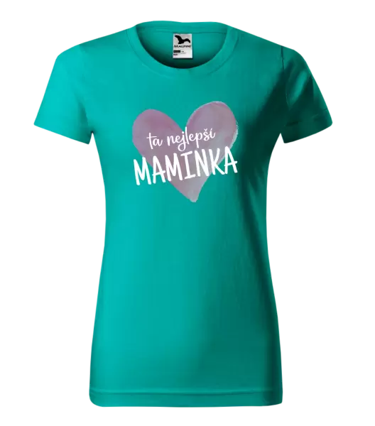 Dámské tričko Ta nejlepší maminka srdce