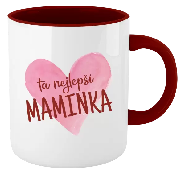 Hrnek Ta nejlepší maminka srdce