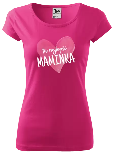 Dámské tričko Ta nejlepší maminka srdce