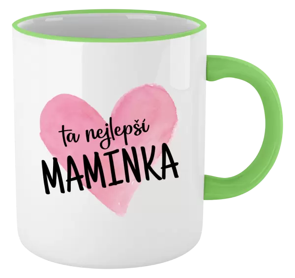 Hrnek Ta nejlepší maminka srdce