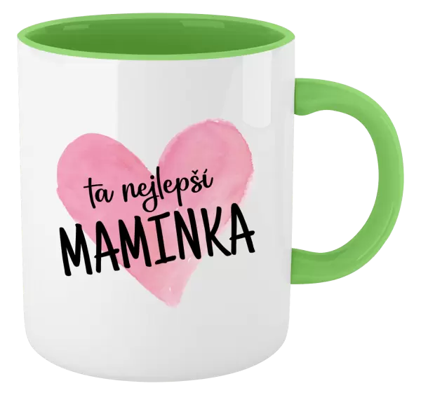Hrnek Ta nejlepší maminka srdce