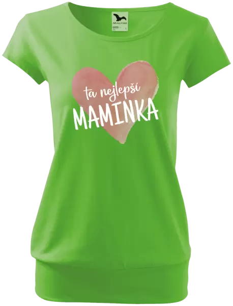 Dámské tričko Ta nejlepší maminka srdce