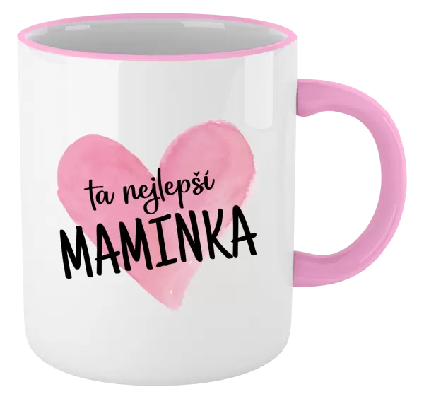 Hrnek Ta nejlepší maminka srdce