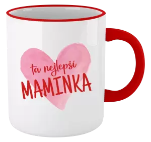 Hrnek Ta nejlepší maminka srdce