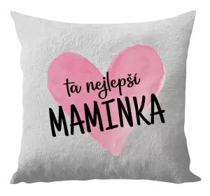 Polštář Ta nejlepší maminka srdce