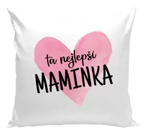 Polštář Ta nejlepší maminka srdce