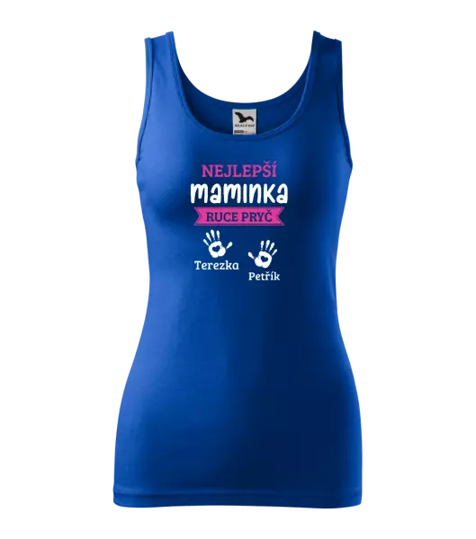 Dámské tílko Nejlepší maminka, ruce pryč - 2 děti