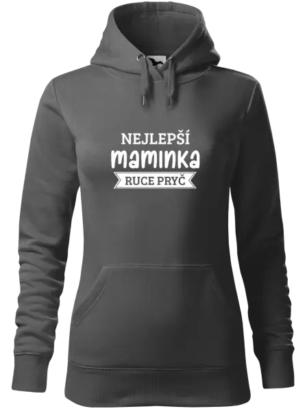 Dámská mikina Nejlepší maminka, ruce pryč