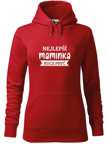 Dámská mikina Nejlepší maminka, ruce pryč