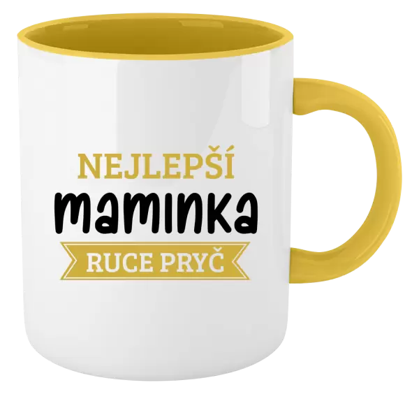 Hrnek Nejlepší maminka, ruce pryč