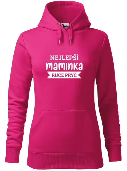 Dámská mikina Nejlepší maminka, ruce pryč