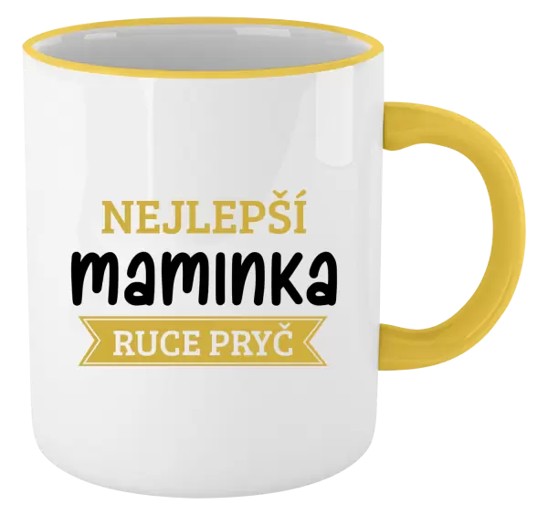 Hrnek Nejlepší maminka, ruce pryč
