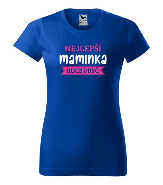 Dámské tričko Nejlepší maminka, ruce pryč