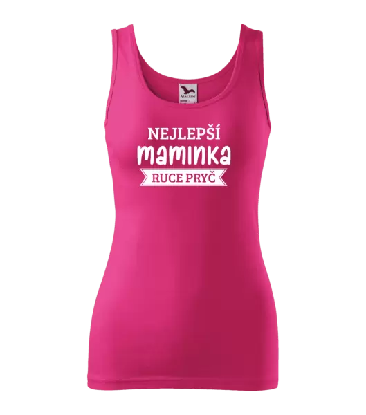Dámské tílko Nejlepší maminka, ruce pryč