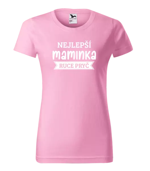Dámské tričko Nejlepší maminka, ruce pryč
