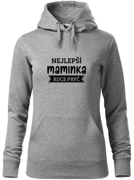 Dámská mikina Nejlepší maminka, ruce pryč
